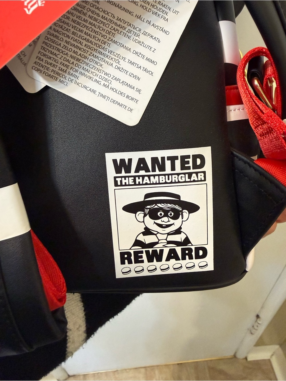 Loungefly x McDonald's Hamburglar Character Mini Backpack NWT - Picture 10 of 11